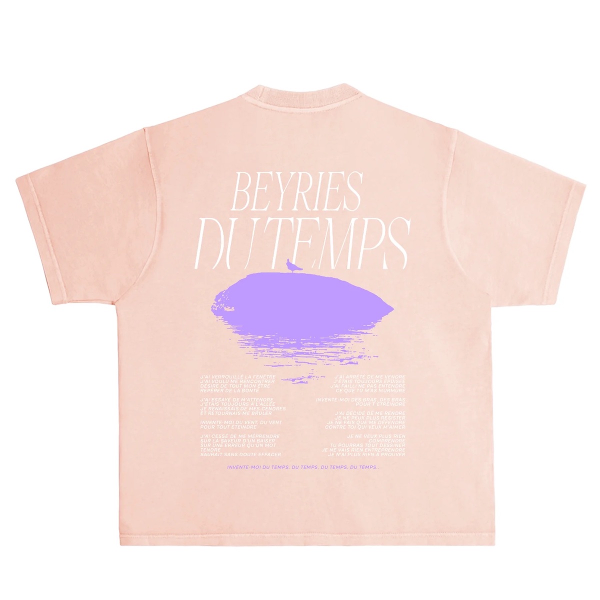 TSHIRT DU TEMPS ROSE BEYRIES du feu dans les lilas